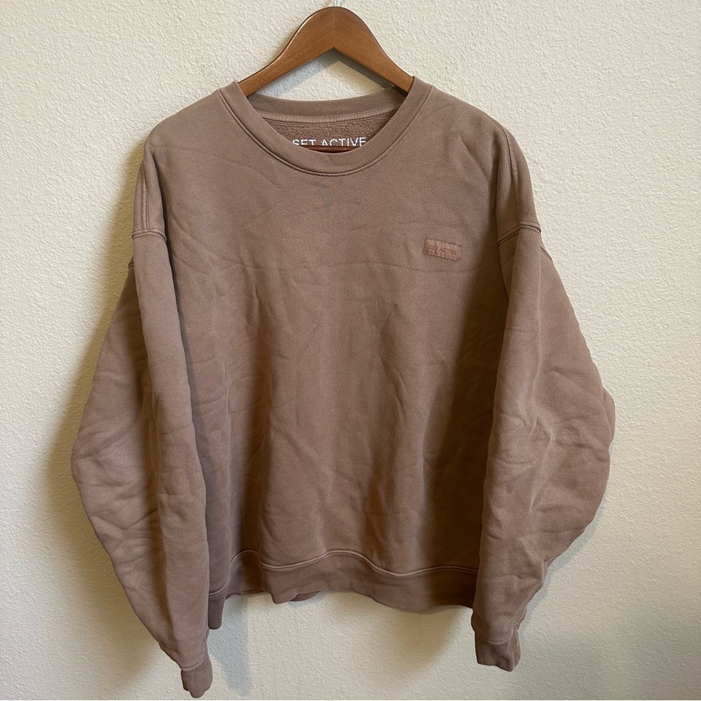 Set Active Brown Classic Crewneck Sweatshirt